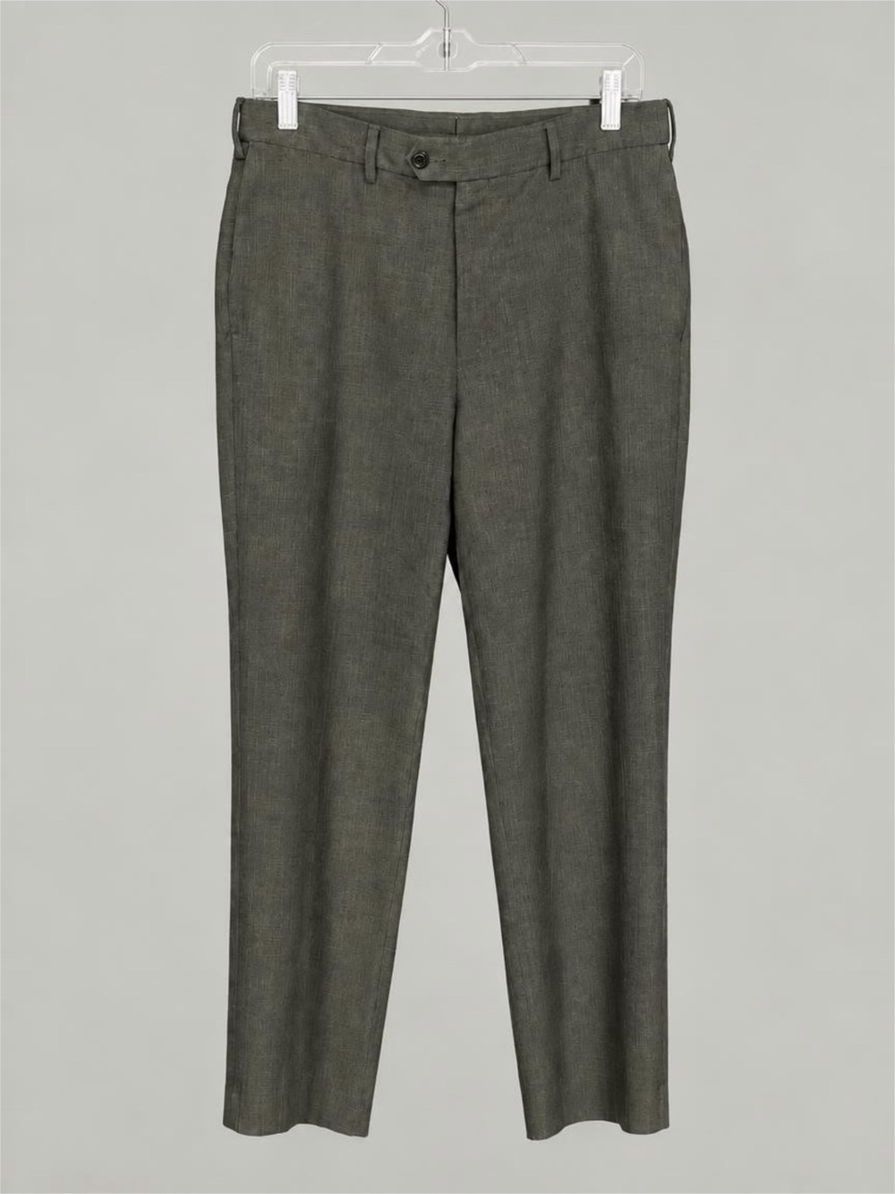 Savane Tailored 2U Men’s Charcoal Grey Dress Pants Comfort Waist 35x30